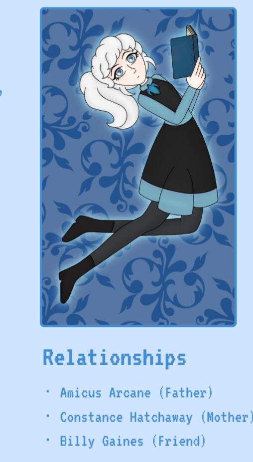 Picture of Rudi | Relationships | Amicus Arcane (Father) | Constance Hatchaway (Mother) | Billy Gaines (Friend)